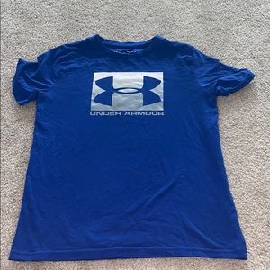 🏈 SALE Boys Royal Blue Under Armour Shirt
